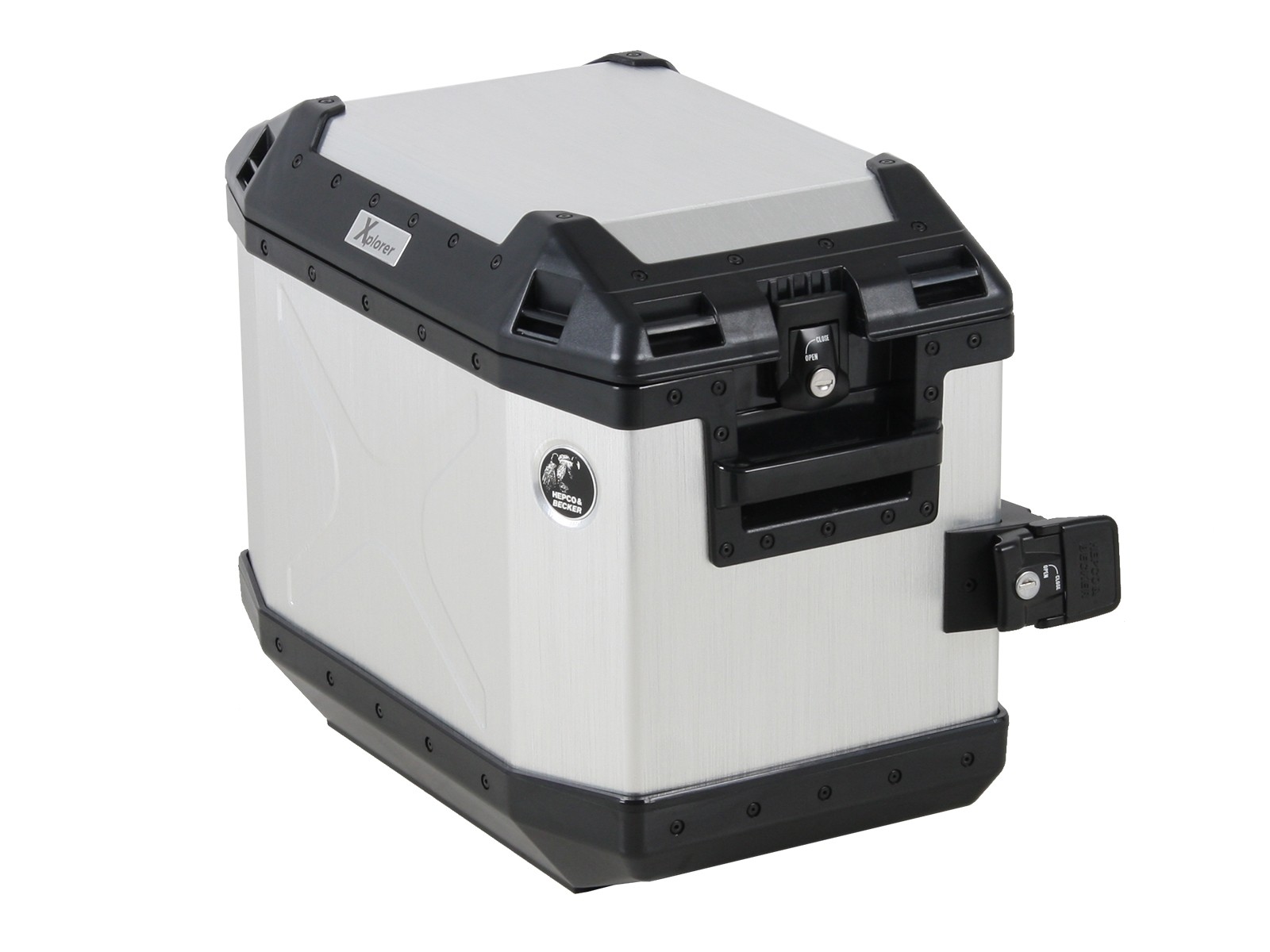 Seitenkoffer Alu Xplorer 40 silber Hepco & Becker