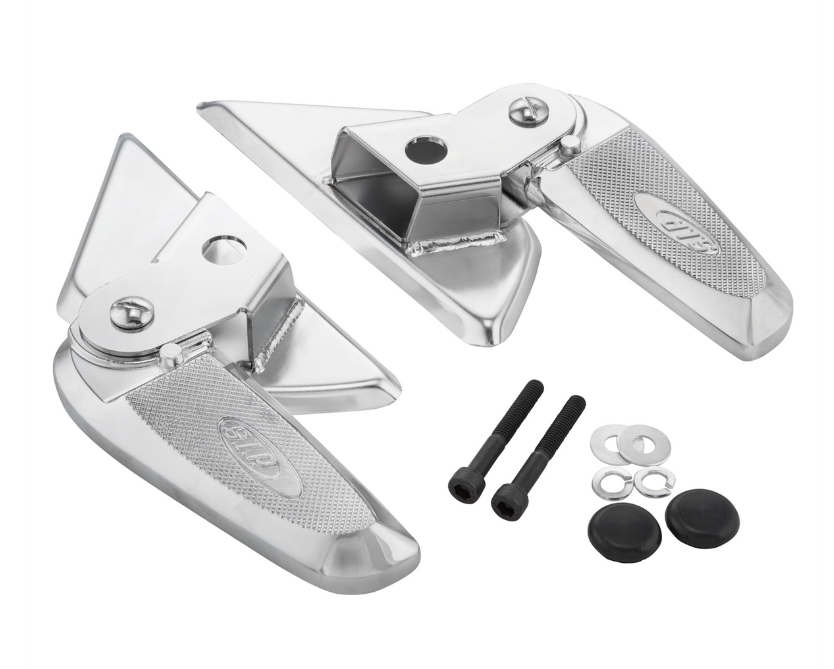 Fußrasten rechts und links für Vespa LX /​LXV /​S 50-150ccm, chrom/chrom