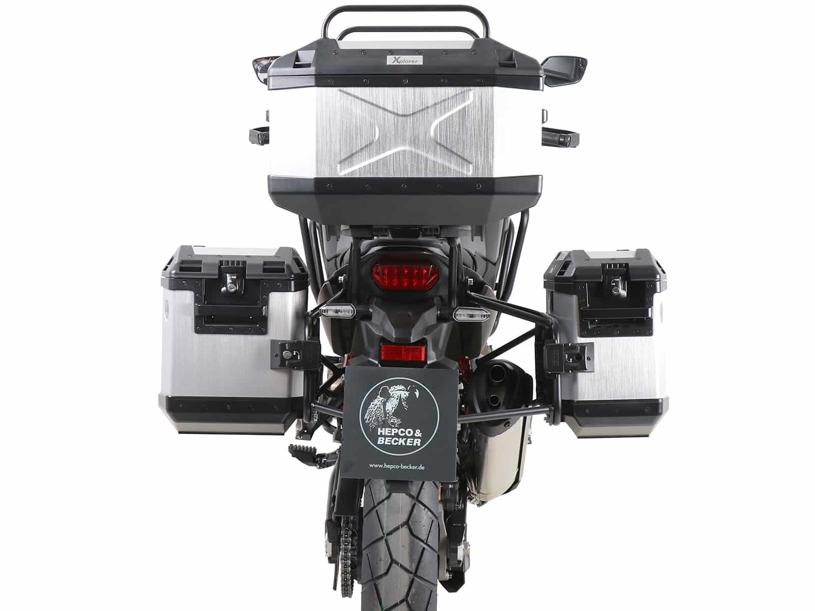 Alurack Topcaseträger schwarz für Honda CRF 1100 Africa Twin (20-21) Hepco & Becker