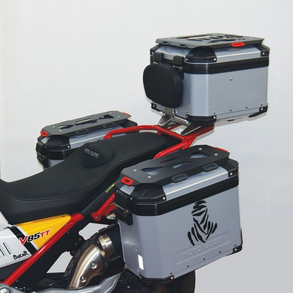 Paar Gepäckträger für originale Touring Pack Seitenkoffer für Moto Guzzi V85 TT (19-23)