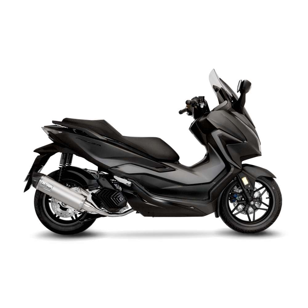 LeoVince Komplettanlage LV One Evo für Honda Forza 125, Edelstahl silber, ABE, Euro5