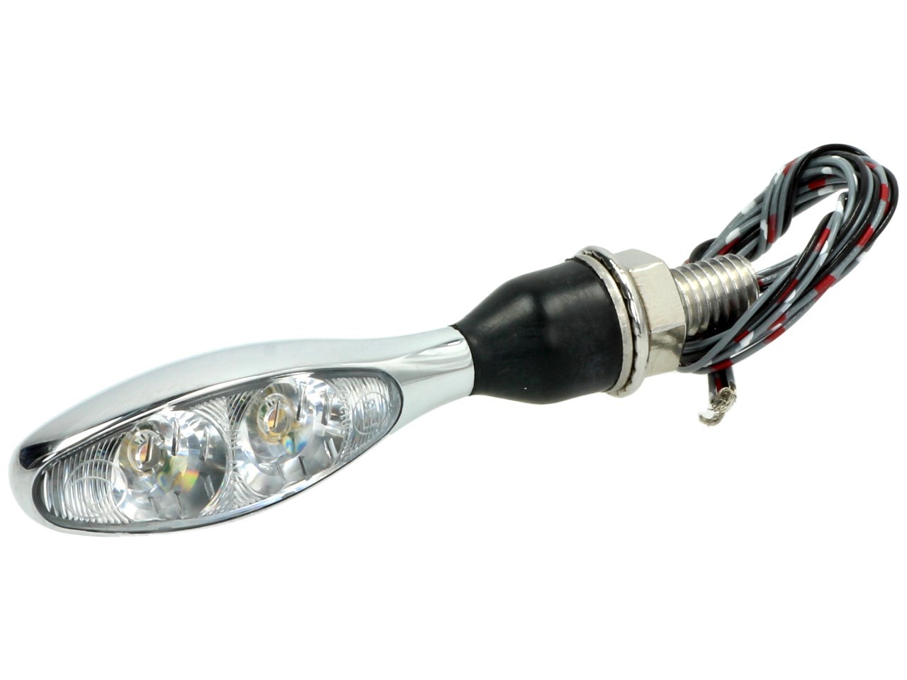 Kellermann Blinker, Rück- und Bremslicht, Micro 1000 DF, Stahl, LED, HL/HR, 12 V, chrom glänzend