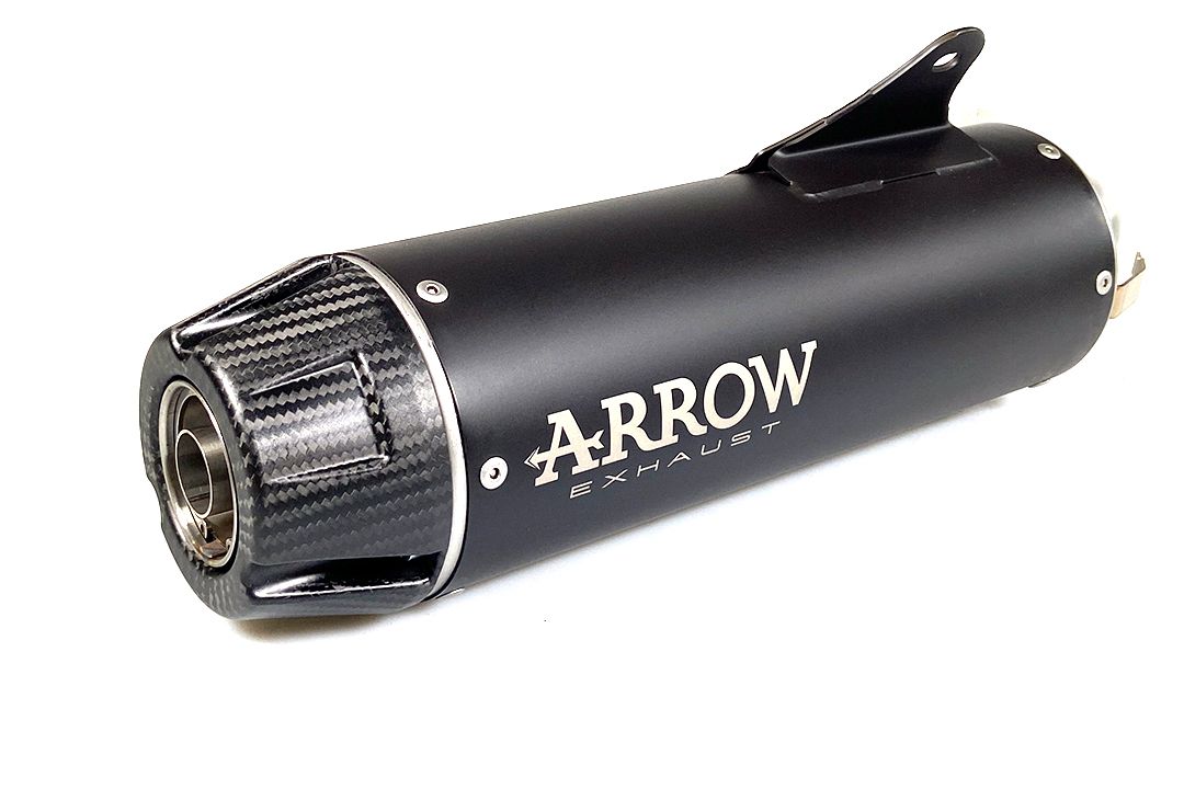 ARROW Auspuff REBEL DARK Slip-On mit Carbon-Endkappe für Honda CMX 1100 Rebel /DCT(21-25)