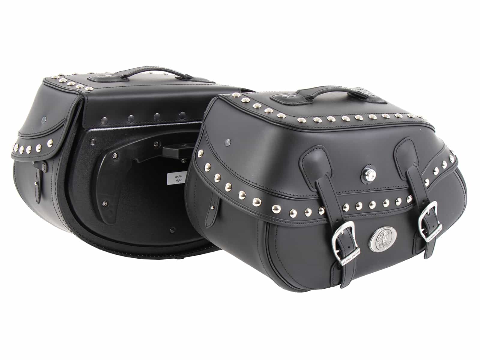 Satteltaschensatz Buffalo Big Custom schwarz für C-Bow Träger Hepco & Becker