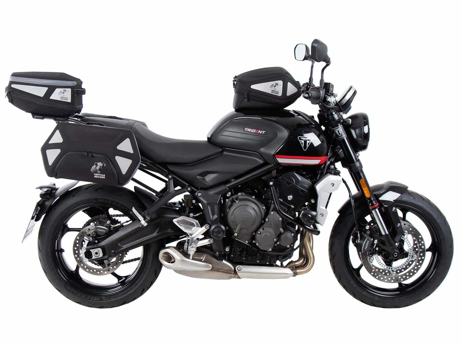 Royster Rearbag Sport Hecktasche schwarz/grau inkl. Basic Befestigung Hepco & Becker