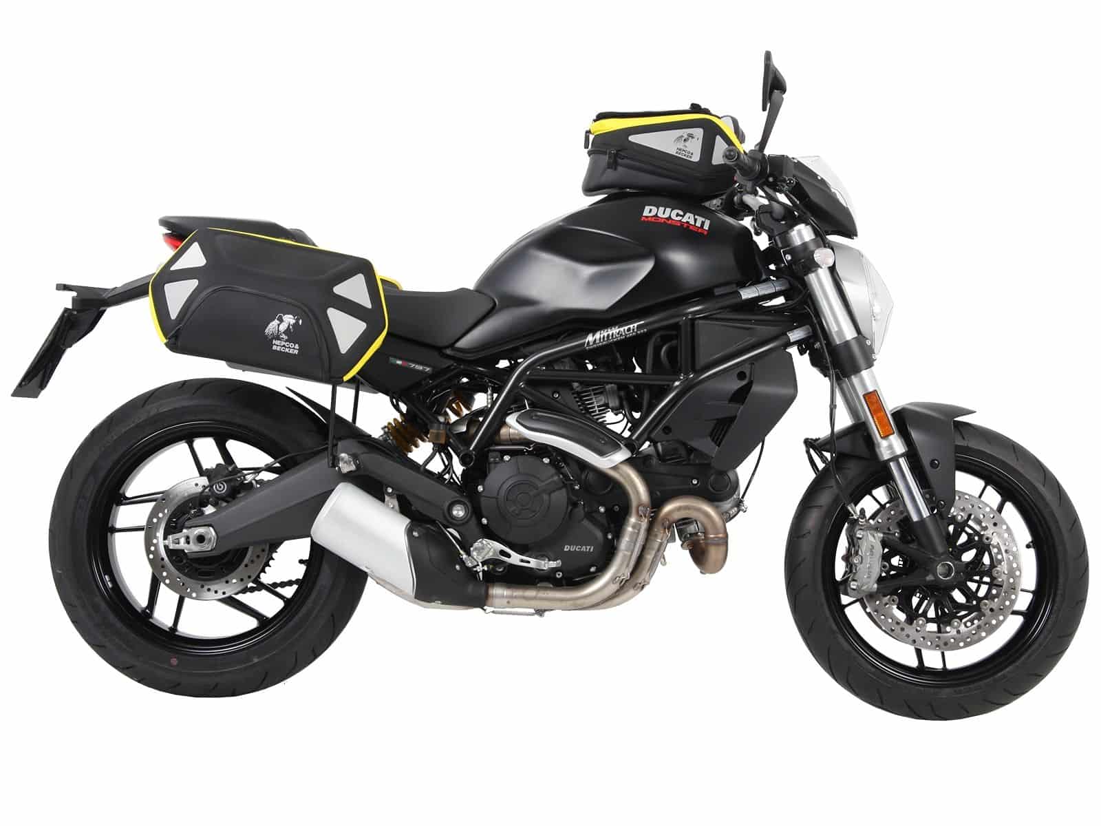 C-Bow Seitenträger schwarz für Ducati Monster 797 (17-20) Hepco & Becker