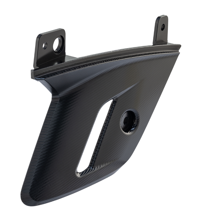 Gabelverkleidung für Vespa GTS/​GTS Super 125/​300ccm (`22-), Alu, schwarz eloxiert