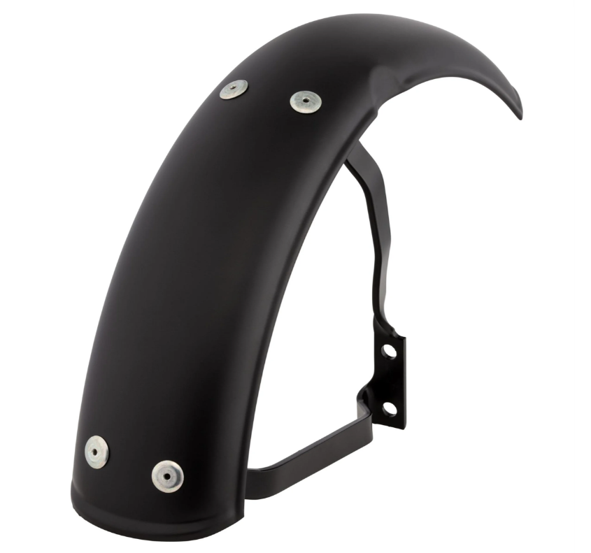 Kotflügel Garelli für Vespa PX 80-200ccm, Metall, schwarz matt