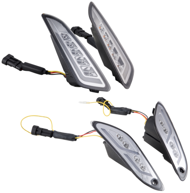 Blinker Kit vorne & hinten für Vespa Primavera/​Sprint 125-150ccm 2T/​4T AC, getönt