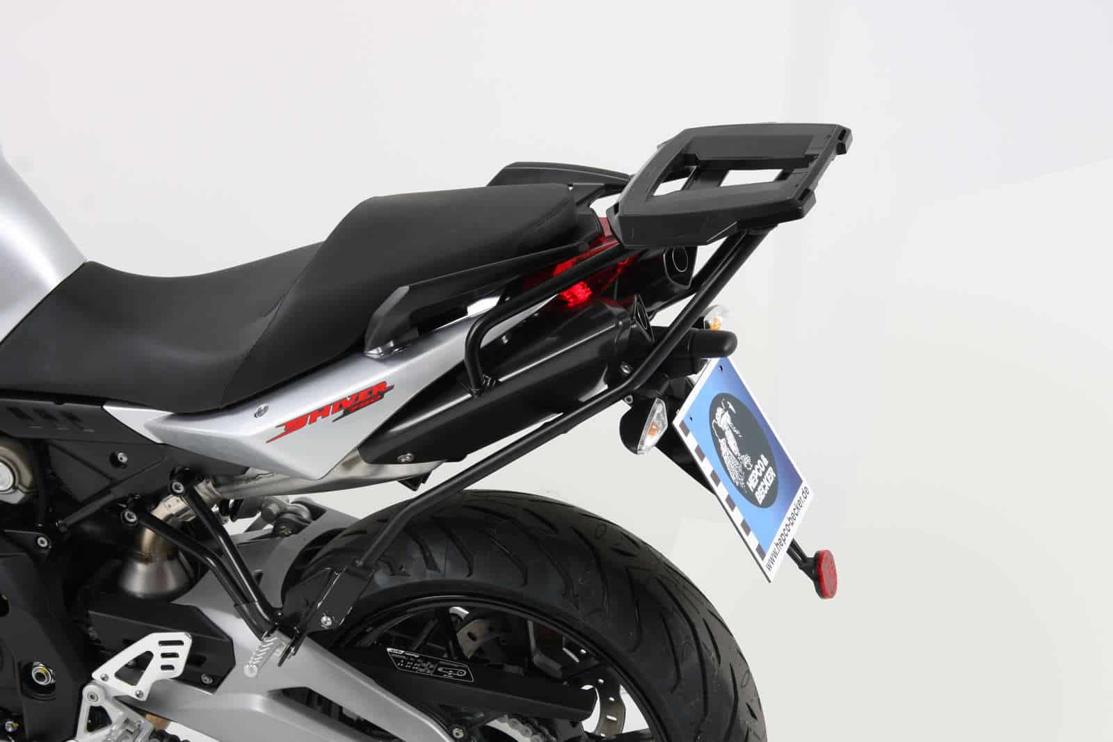 Alurack Topcaseträger schwarz für Aprilia SL 750 Shiver (10-16) Hepco & Becker