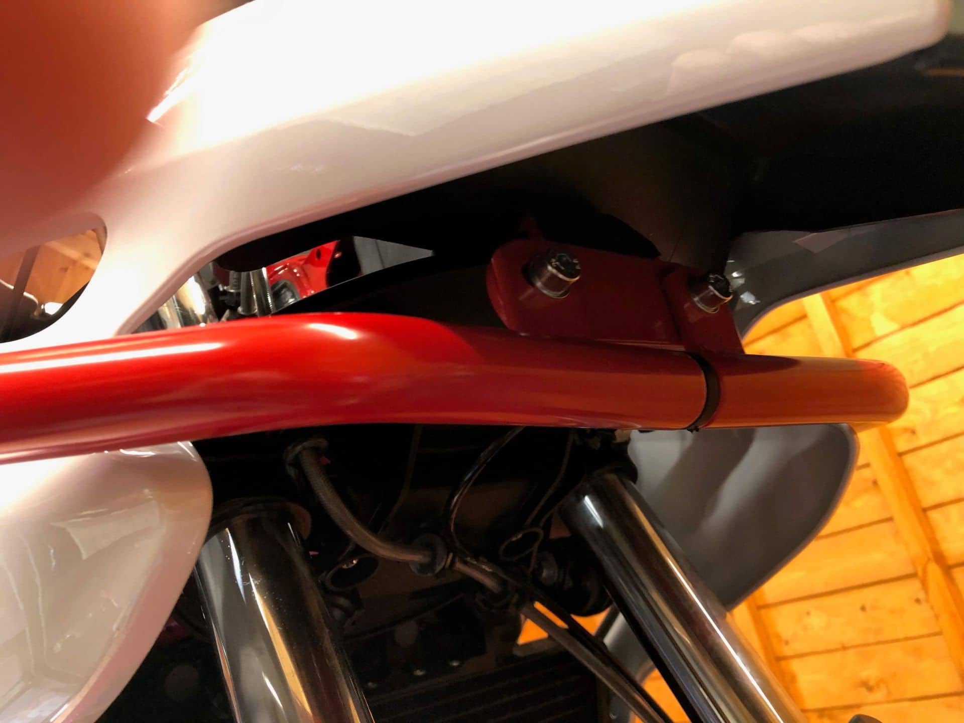 Motorschutzbügel rot für BMW F 800 GS (08-18) Hepco & Becker