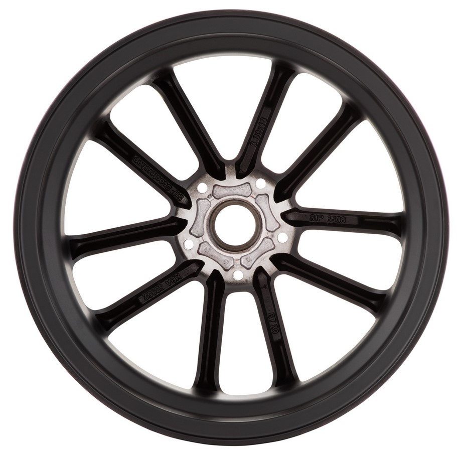 Felge vorne/hinten 13” für Vespa GTS/​GTS Super/​GTV/​GT 60/​GT/​GT L 125-300ccm, schwarz/​gelb