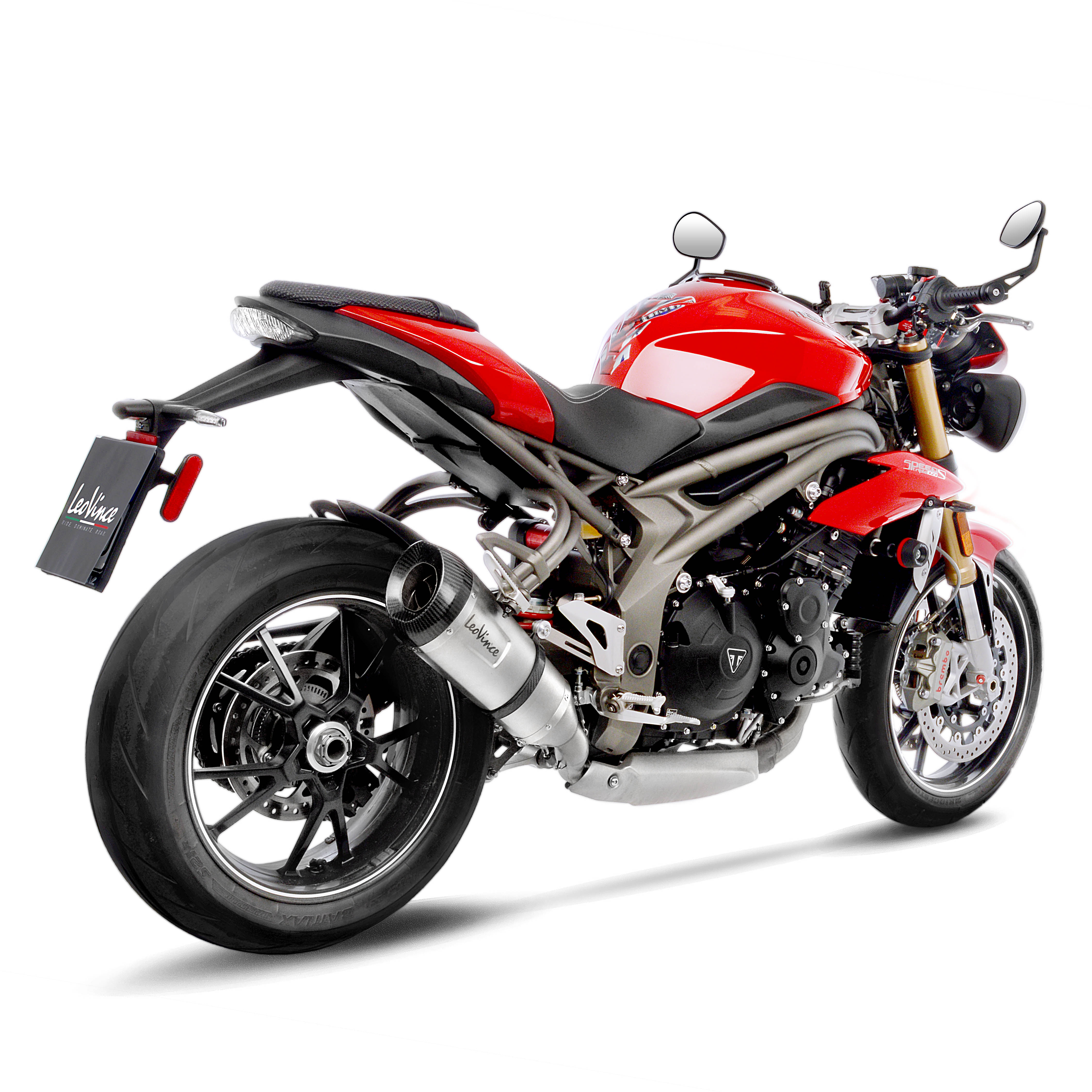LeoVince Auspuffanlage Factory S, Edelstahl,Slip On für Triumph Speed Triple 1050 RS / S (18-19)