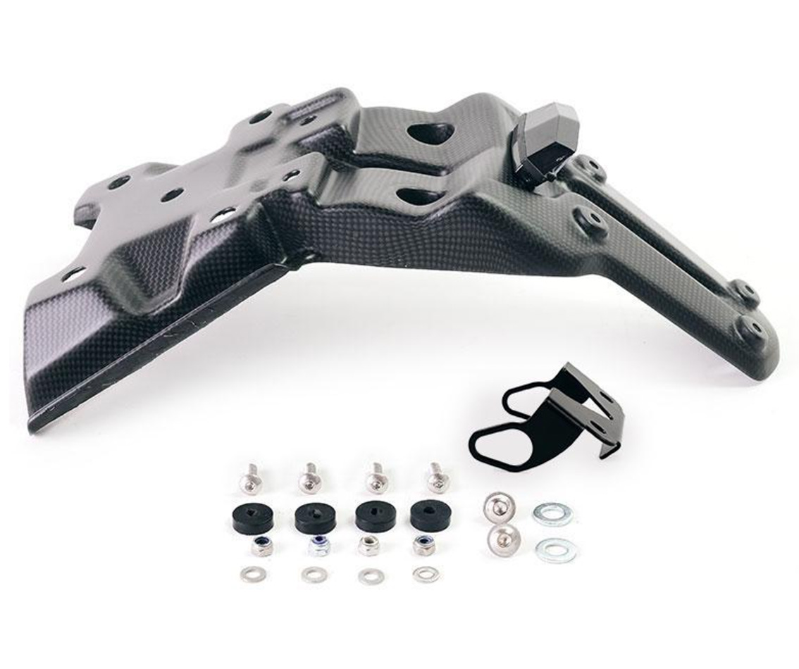 Kurzer Kennzeichenhalter aus Carbon für Yamaha Ténéré 700 (19-24)