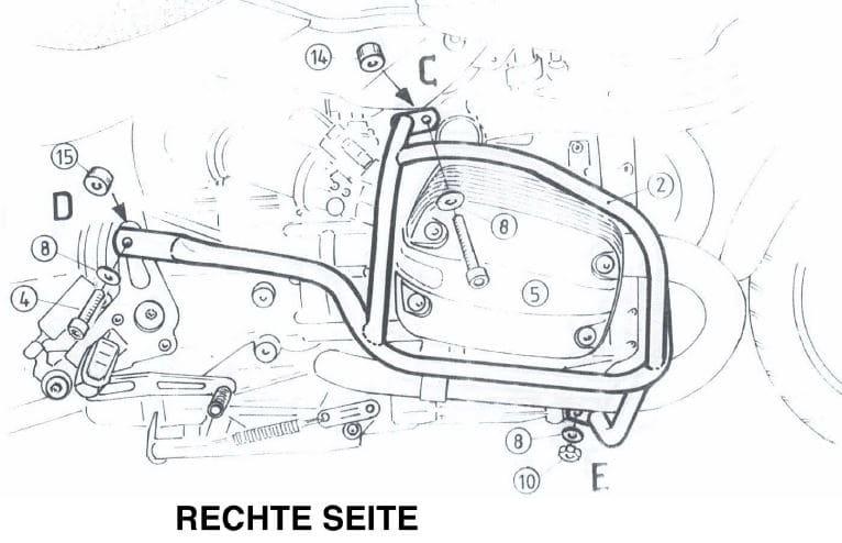 Motorschutzbügel chrom für BMW R 850 R (03-06)/R 1150 R (00-06) Hepco & Becker
