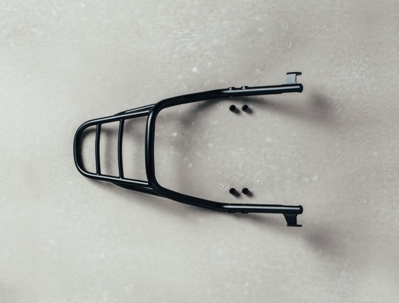 Gepäckträger, schwarz für Moto Guzzi V9 Bobber