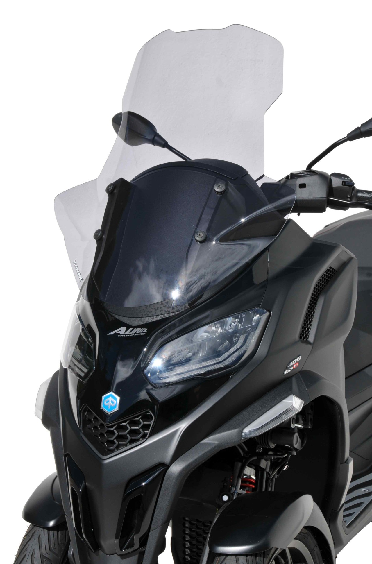 Windschild ERMAX mit Handschutz für Piaggio MP3 400 HPE (-22), getönt
