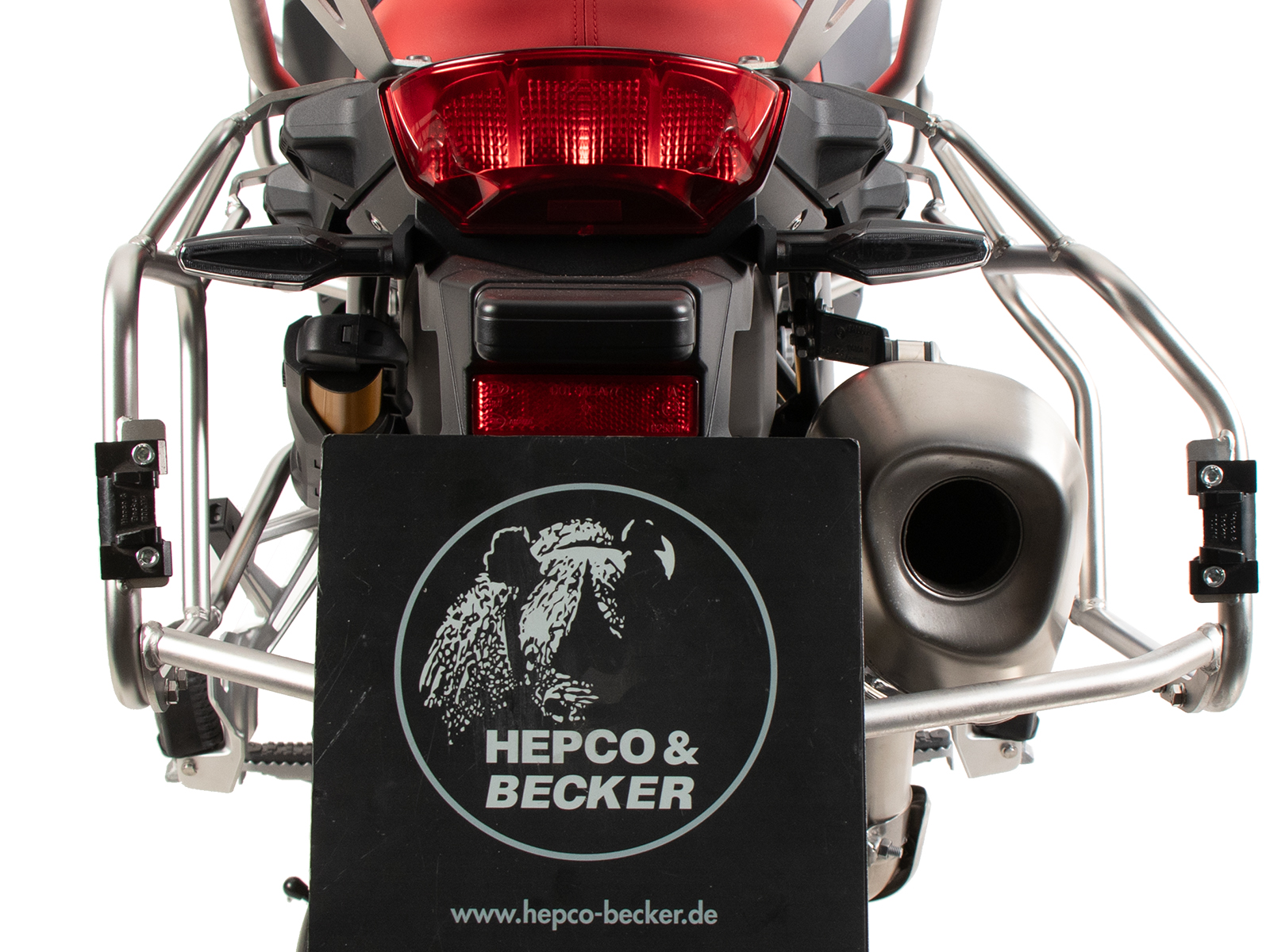 Kofferträgerset Cutout Edelstahlträger inkl. Kofferset Xplorer Cutout silber für BMW F 800 GS (24-)