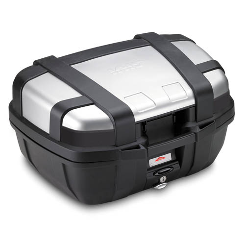 Trekker 52 Liter MONOKEY Topcase-Koffer mit Alu Cover silber Givi