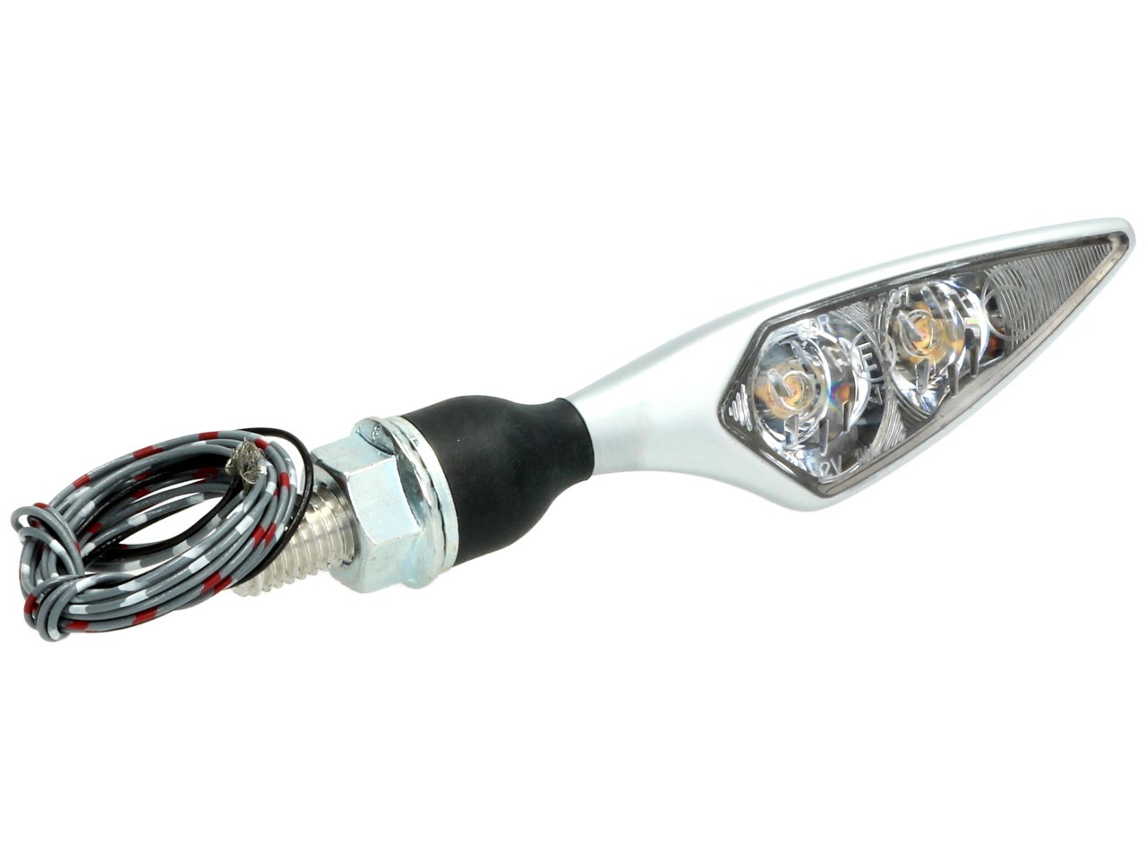 Kellermann Blinker, Rück- und Bremslicht, Rhombus DF, Stahl, LED, HR, 12 V, chrom matt, M8x20