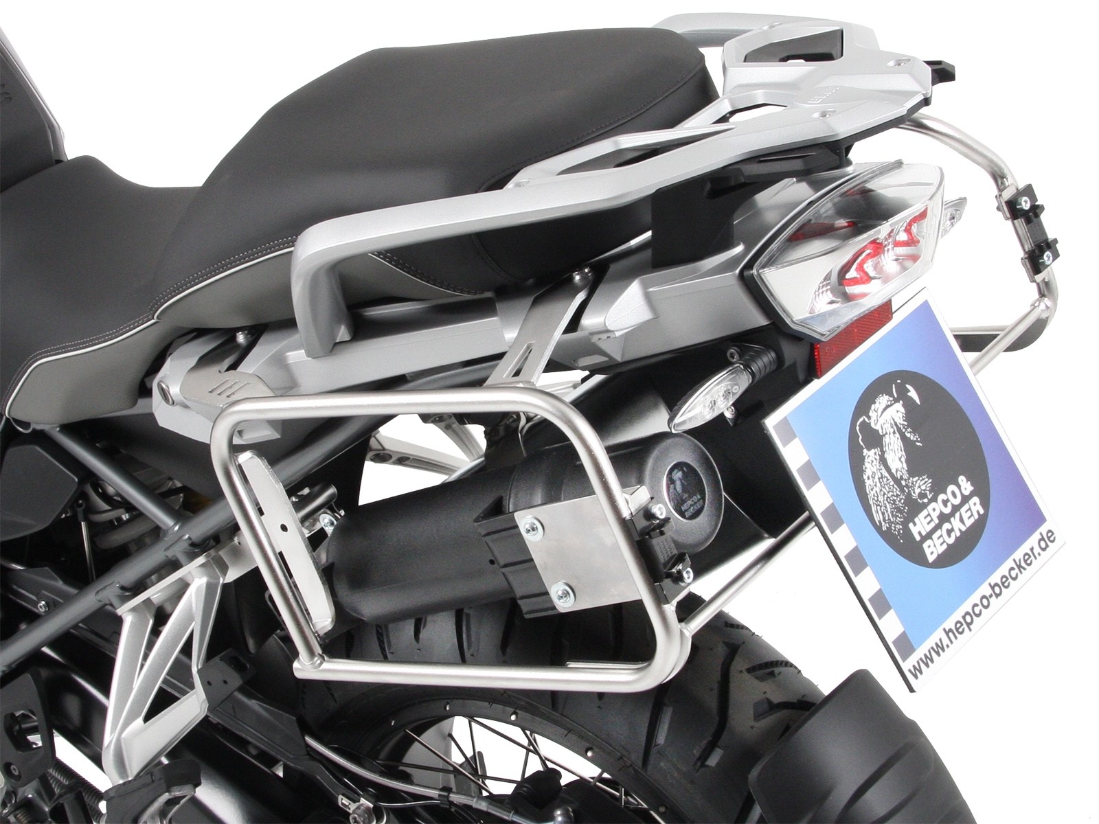 Werkzeugbox schwarz für Seitenkofferträger Cutout für BMW R 1250 GS (19-23) Hepco & Becker
