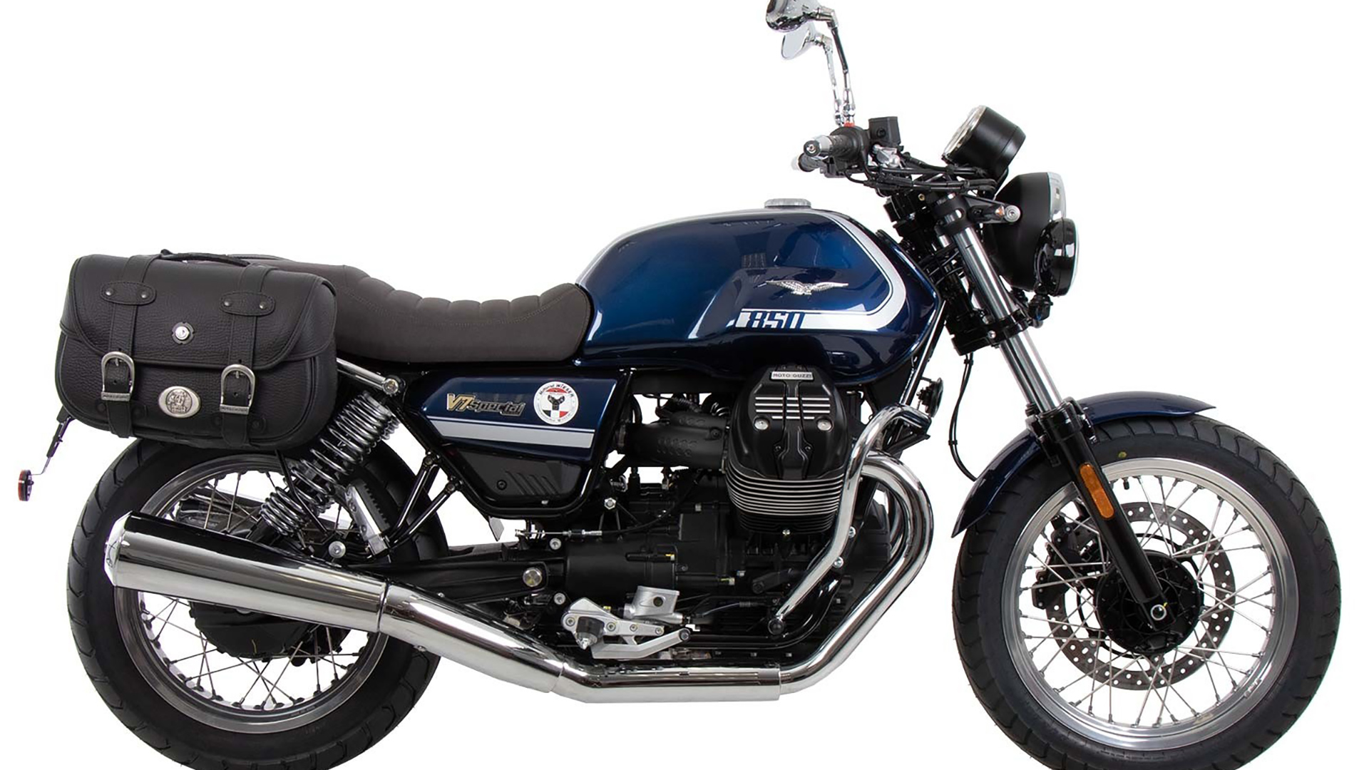 C-Bow Seitenträger schwarz für Moto Guzzi V7 850 Special/Stone/Centenario (21-24) Hepco & Becker