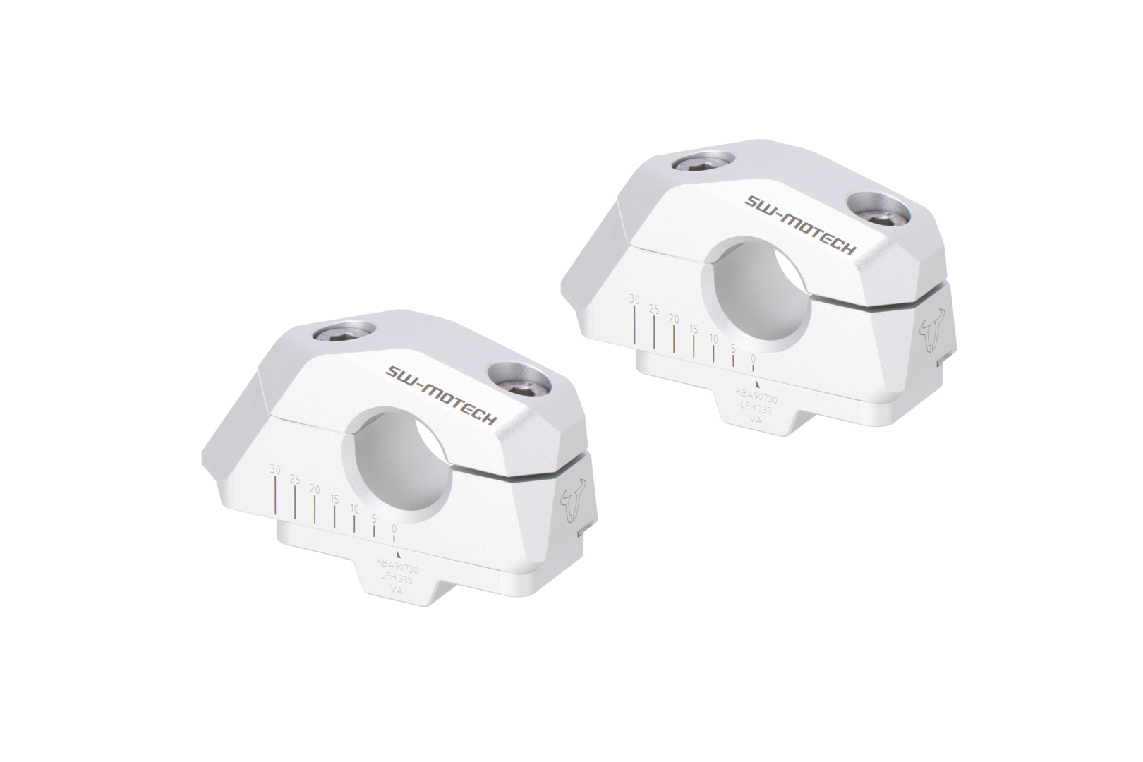 SW-Motech Lenkerverlegung variabel, silber für Ø 22 mm Lenker, H=25 mm für Honda CB 1100 EX