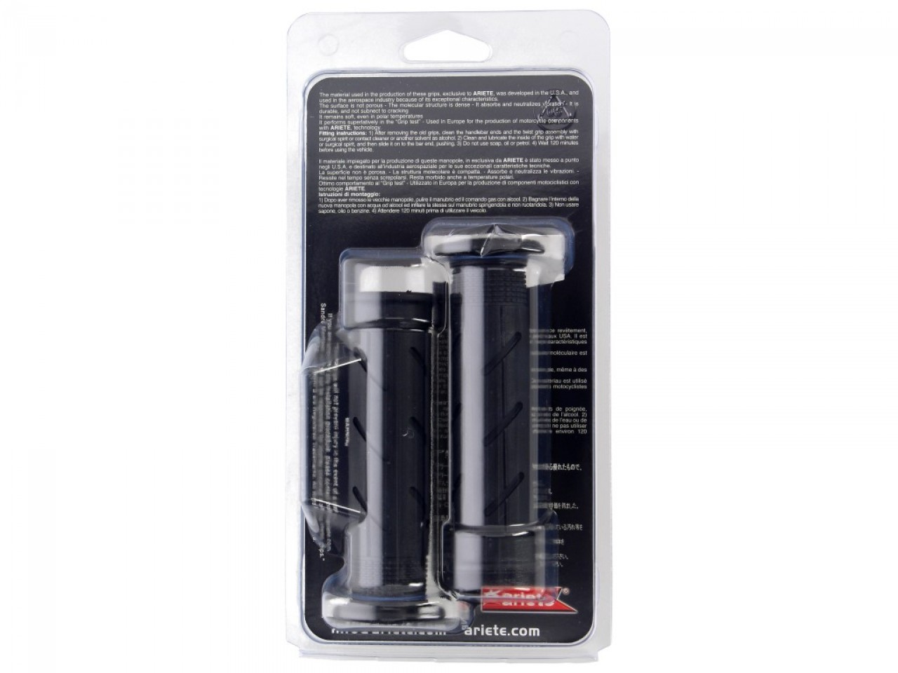 ariete Griffgummisatz offen, Länge: 120 mm, schwarz