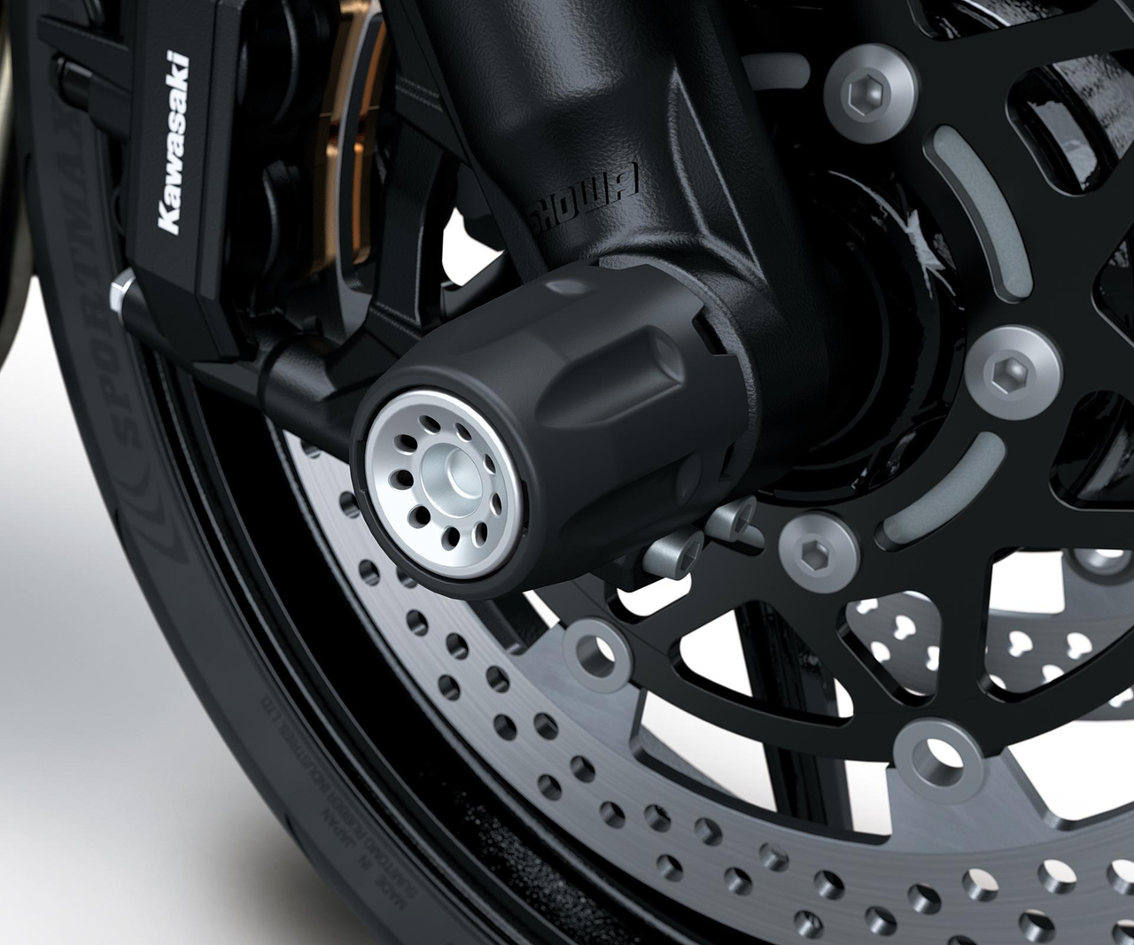 Achskappen vorne für Z 1000 (14-) / Z 1100/SE (26-) Original Kawasaki