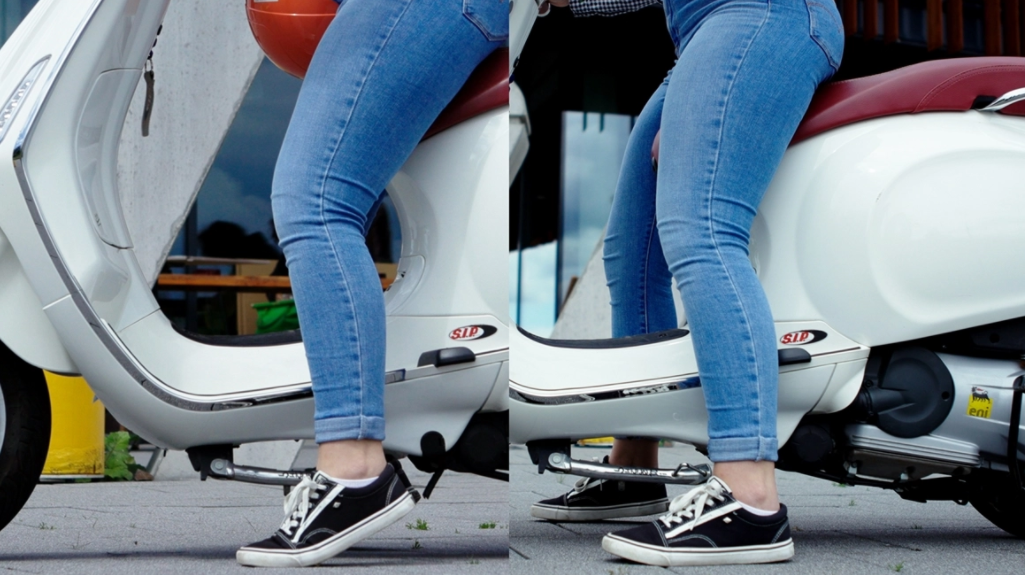 Adapter für Tieferlegung Stoßdämpfer, hinten für Vespa Primavera/​Sprint, Stahl