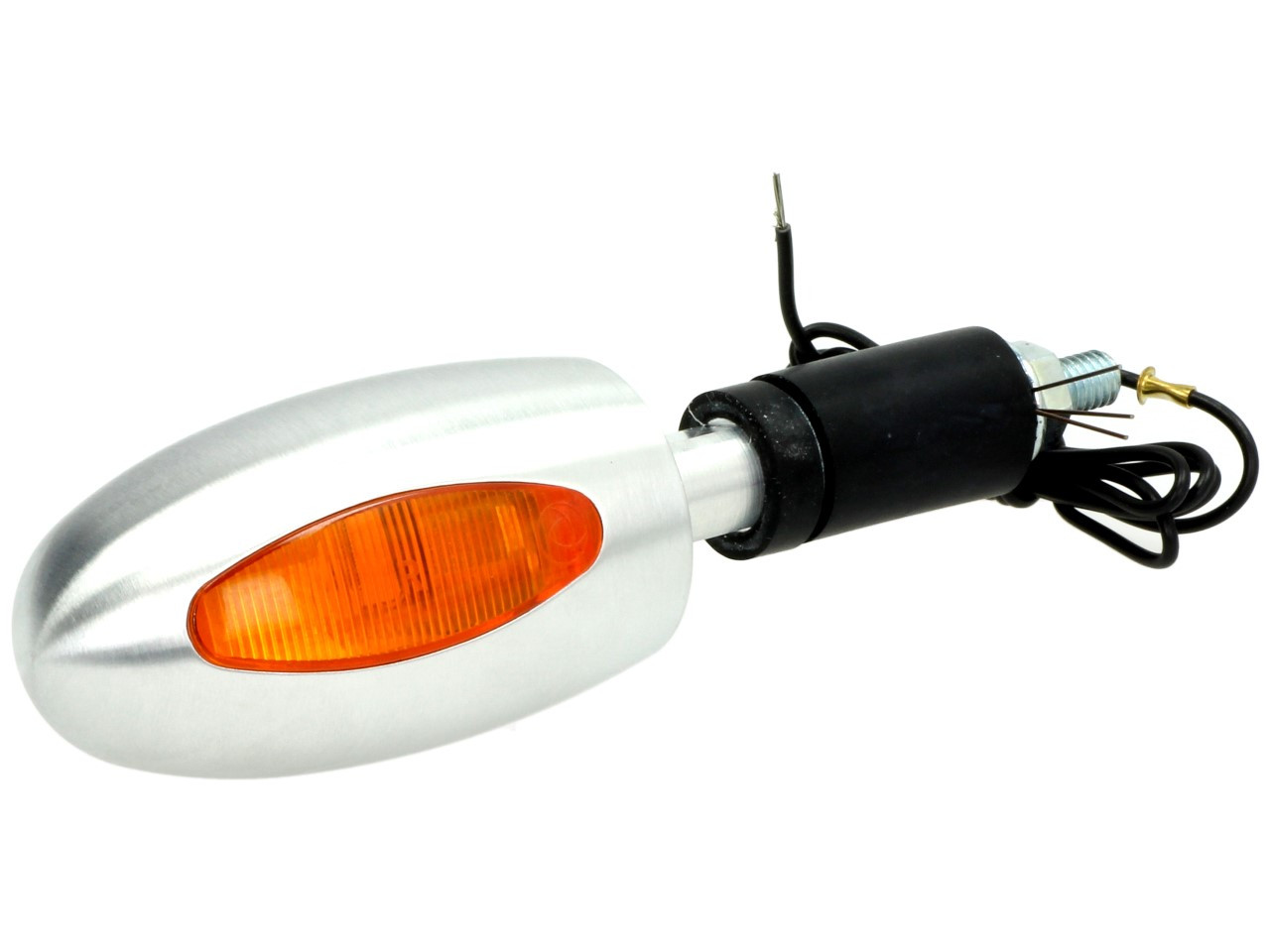 Kellermann Blinker, BL 1000 yellow, Aluminium, Halogen, VR/VL, 12 V, 21 W, silber seidenmatt