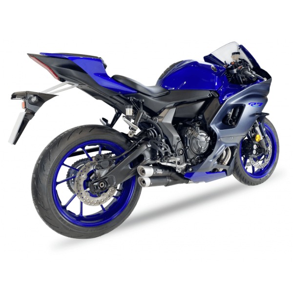 IXIL HYPERLOW XL für Yamaha YZF-R7, Edelstahl schwarz, E-geprüft, Euro5