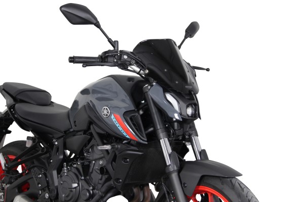 Racingscheibe MRA "NRN" schwarz für Yamaha MT-07 (21-24)