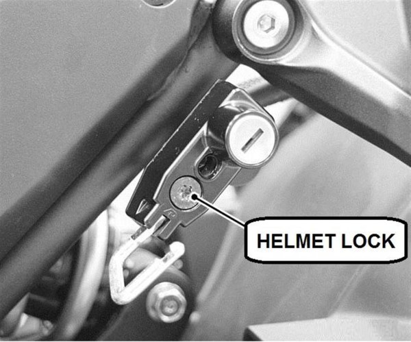 Helmschloss Ninja650 2017/ Z650 2017 Original Kawasaki
