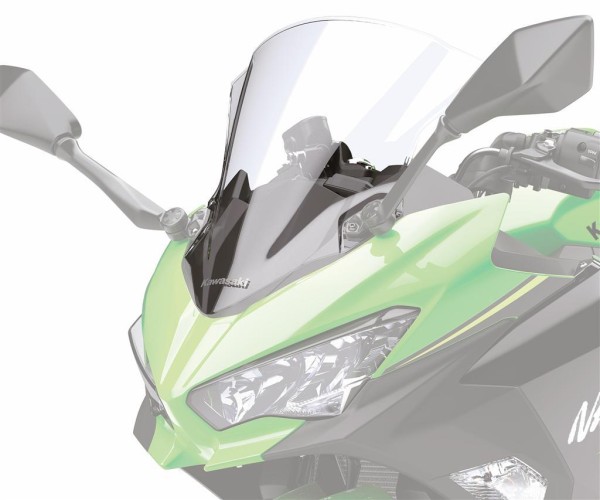 Große klare Windschutzscheibe für Kawasaki Ninja 400 Original Kawasaki