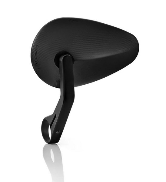 Lenkerendenspiegel RIZOMA "Reverse Radial" links oder rechts für Vespa, schwarz eloxiert