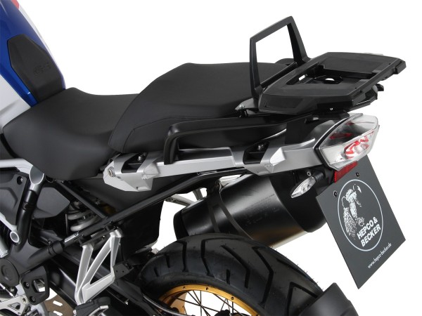 Alurack Topcase-Träger für Original-Gepäckbrücke schwarz für BMW R 1250 GS (19-23) Hepco & Becker