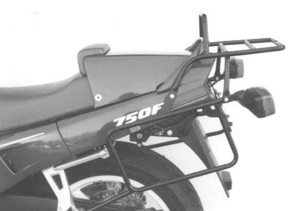 Rohrgepäckbrücke Topcase-Träger und Seitenkofferträger schwarz für Honda VFR 750 F (88-89)