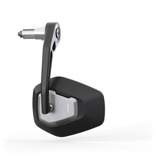 HIGHSIDER pro Lenkerendenspiegel Esagano-RS EVO Schwarz/Silber (1Stck.)