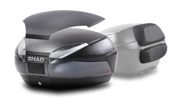 SHAD SH48 DG Top Case + Rückenlehne Dunkelgrau