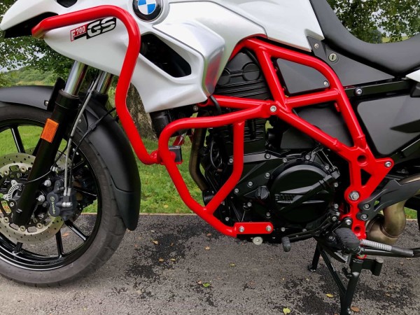 Tankschutzbügel rot für BMW F 650 GS Twin (08-11)/F 700 GS (12-17)/F 800 GS (08-16)