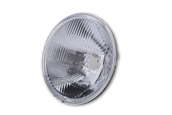 HIGHSIDER smart 7 Zoll Scheinwerfereinsatz H4 geprägtes Glas Mit Standlicht, E-Geprüft (1Stck)
