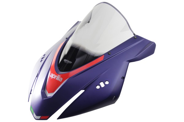 MRA Racingscheibe "R" - rauchgrau - Aprilia RSV 4 1100 Factory 2021-