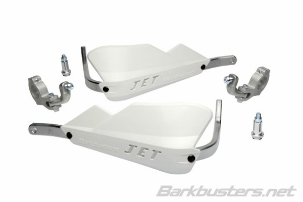 Barkbusters Jet Handschutz Set Zweipunktbefestigung Konisch Weiß