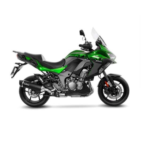 LeoVince Auspuffanlage SBK Nero für Kawasaki Versys 1000 /S /SE, schwarz, slip on, E-Gutachten