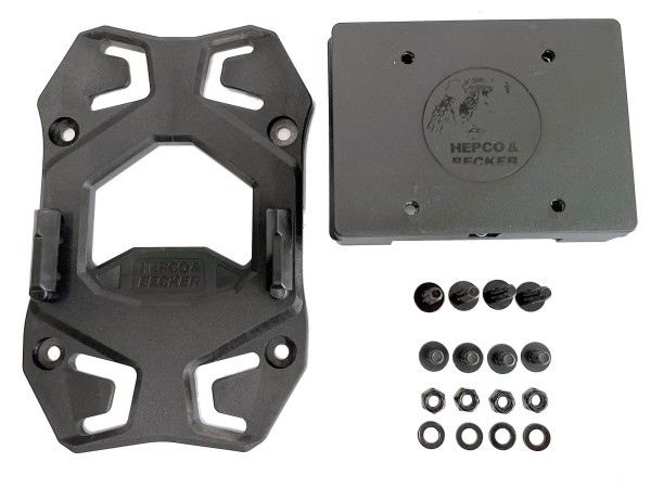 Basic Hecktaschenbefestigung Komplettset für-Smartracks/Sportracks - Hepco & Becker