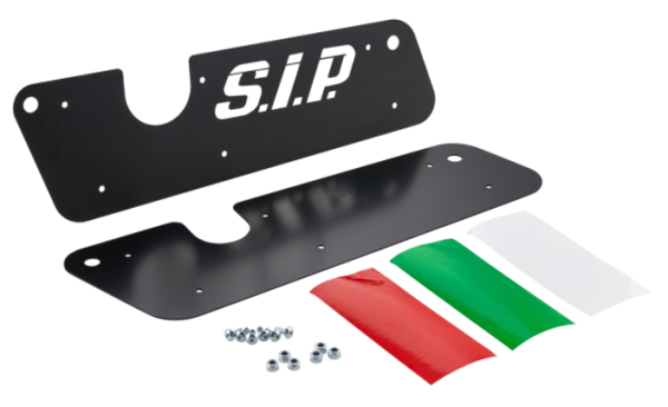 Auspuffblende Schwingarm für Vespa GTS/​GTS Super/​GTV/​GT 60/​GT/​GT L, Edelstahl schwarz
