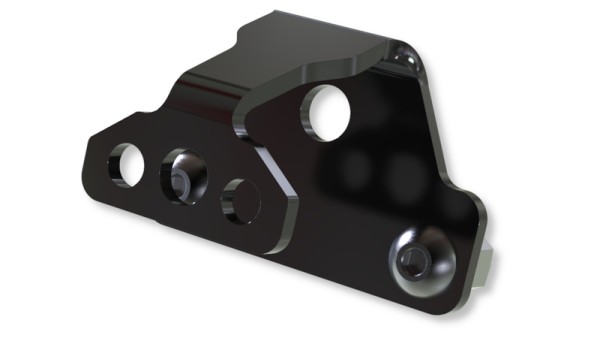 HIGHSIDER pro Kennzeichenbeleuchtungshalter Schwarz S (1Stck)