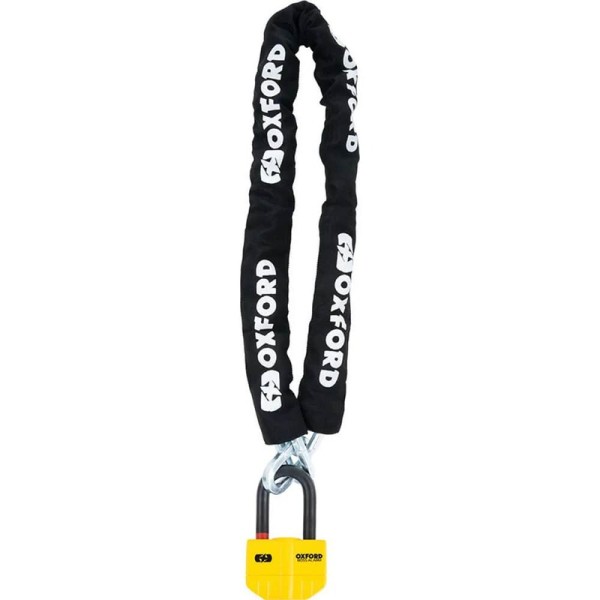 Oxford Kettenschloss Boss Alarm 14mmx12mm mit 1.5m Kette