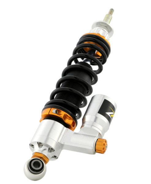 Stoßdämpfer hinten ZELIONI für Vespa LX/​LXV/​S 125/​150ccm, silber/orange/schwarz
